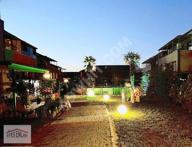 2+1 duplex apartment with a private garden in a residential complex with a swimming pool in ŞİLE.