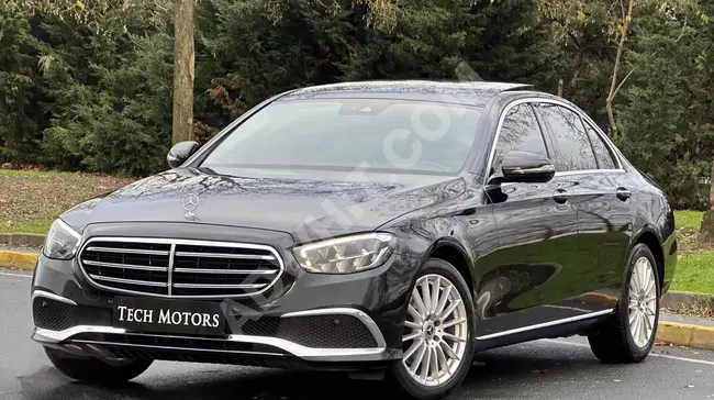 Mercedes موديل 2021, E200D,نظام BURMESTER +شفط + باكاج كهربائي + نظام ملاحة + شحن لاسلكي +بدون عيوب - TECHMOTORS