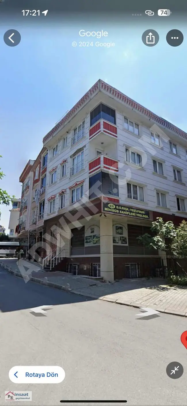 Commercial space for sale with a unique view, vacant and ready for delivery at the corner in Yeşilpınar near Vialand AVM.