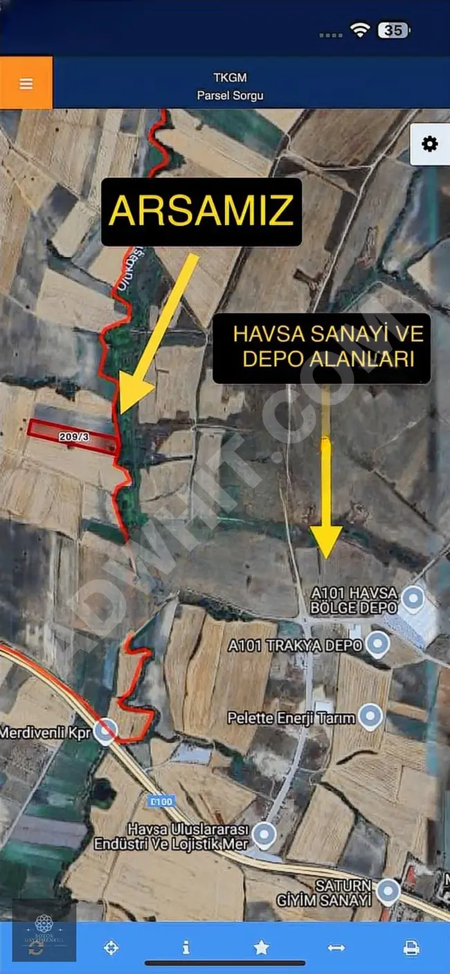 Agricultural land opportunity near the highway behind HAVSA industrial area.