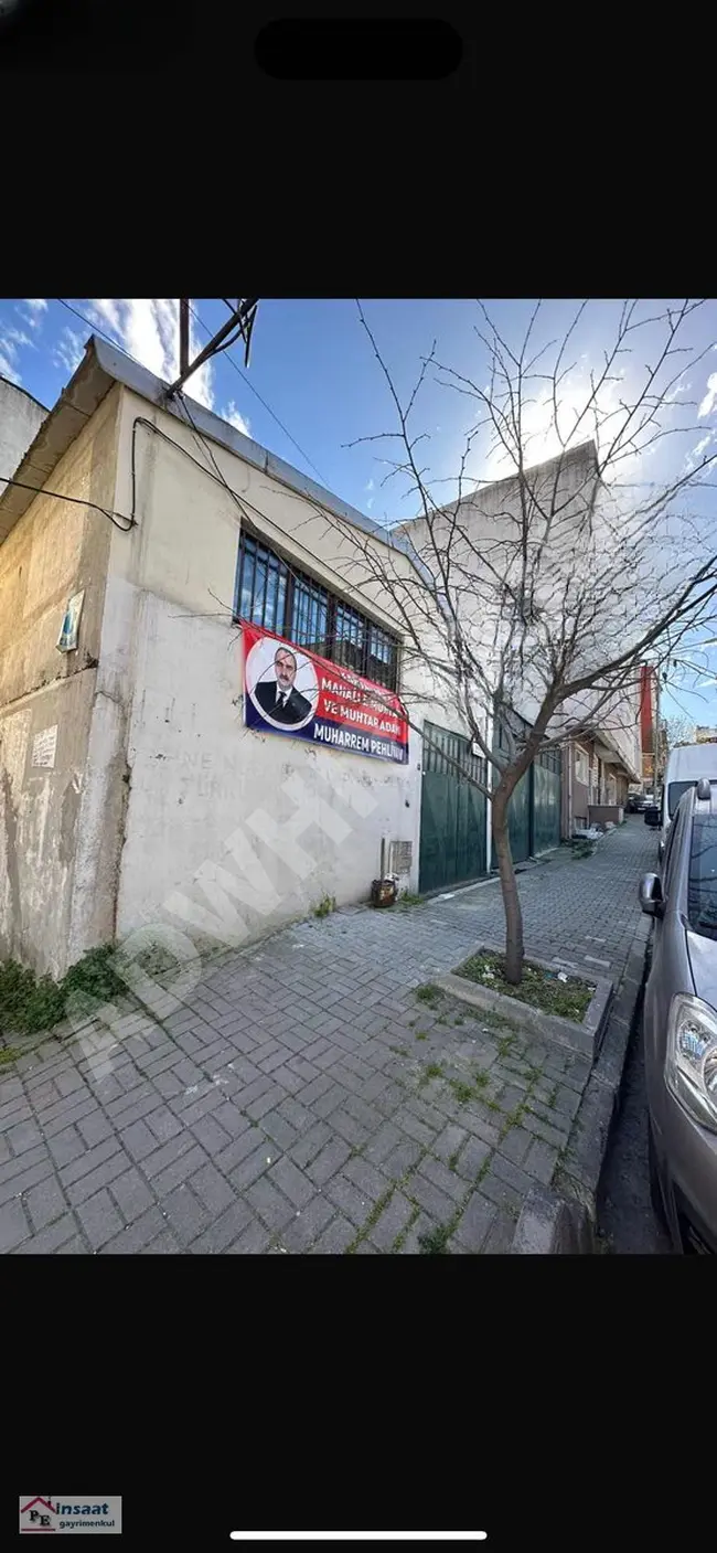 Land for sale with a warehouse in a unique central location in the SEFAKÖY SAFRA neighborhood