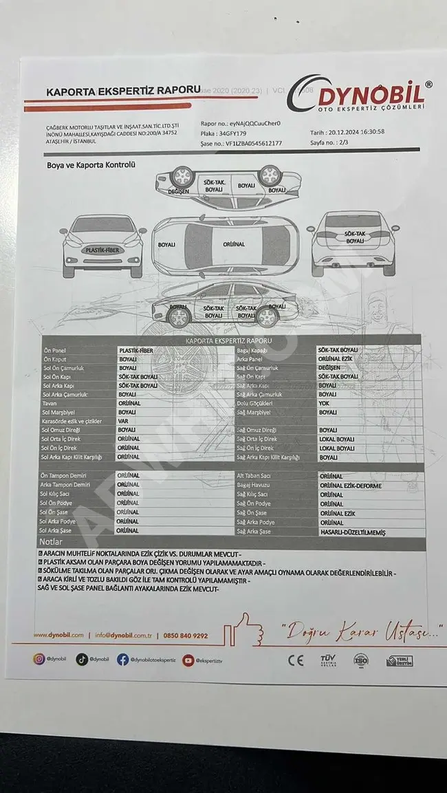 FIRSAT ARACI MAKYAJLI KASA ORJ KM FLUENCE 1.5 DCI