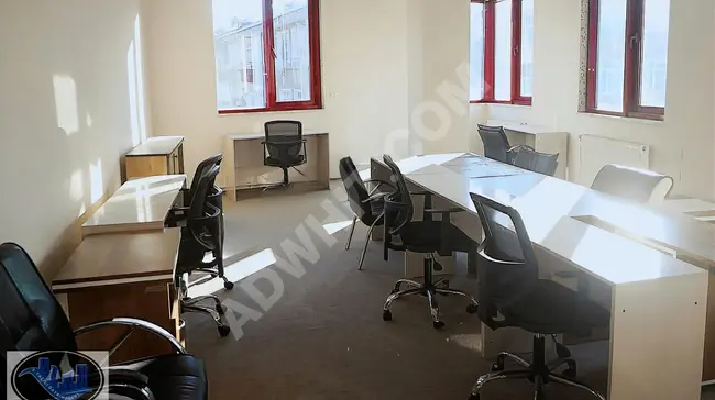 Furnished office - with elevator - 120 square meters on FETİH Street in ŞİRİNEVLER