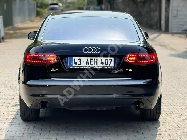 Audi A6 2.0 TDİ موديل 2011 بقوة 170 حصان لون كريمي وفرش جلد