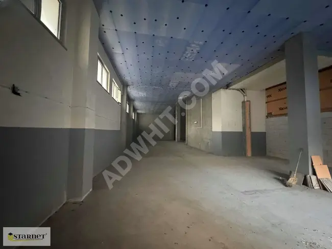 Warehouse for rent with an area of 500 m² in the center of Kâğıthane neighborhood.