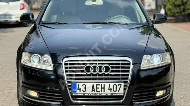 Audi A6 2.0 TDİ موديل 2011 بقوة 170 حصان لون كريمي وفرش جلد