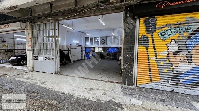 A shop and workshop with an area of 75 square meters and an upper floor in the AKINSAL SANAYİ industrial complex.