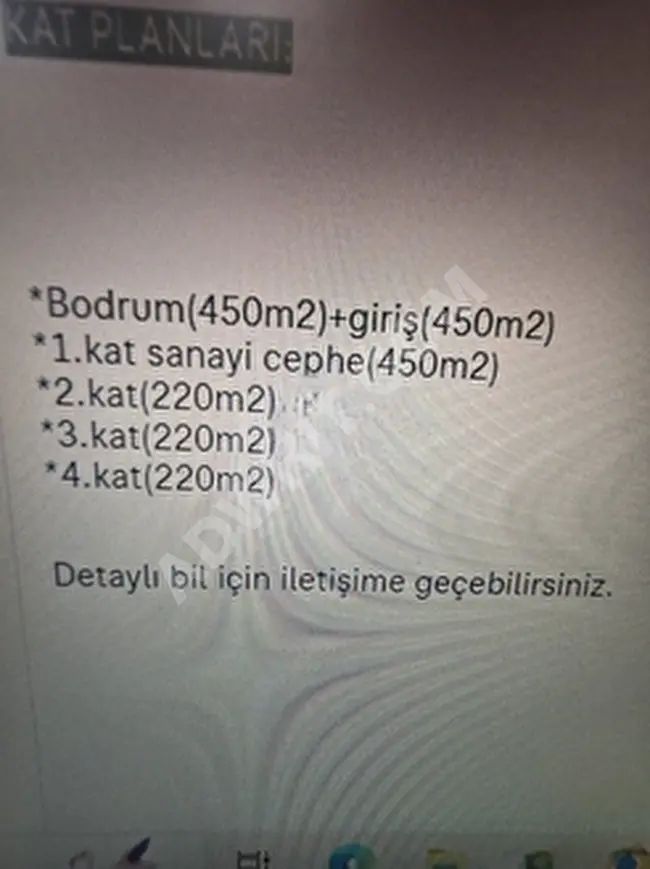 SATILIK TİCARİ +HİZMET  BINASI