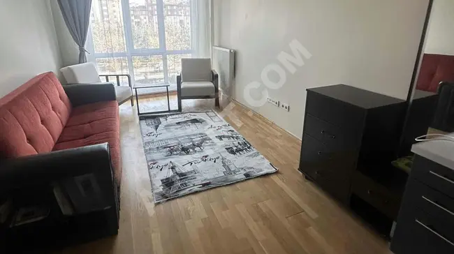 1+1 Furnished Apartment for Rent in Akkoza Koru Park Complex in Bahçeşehir