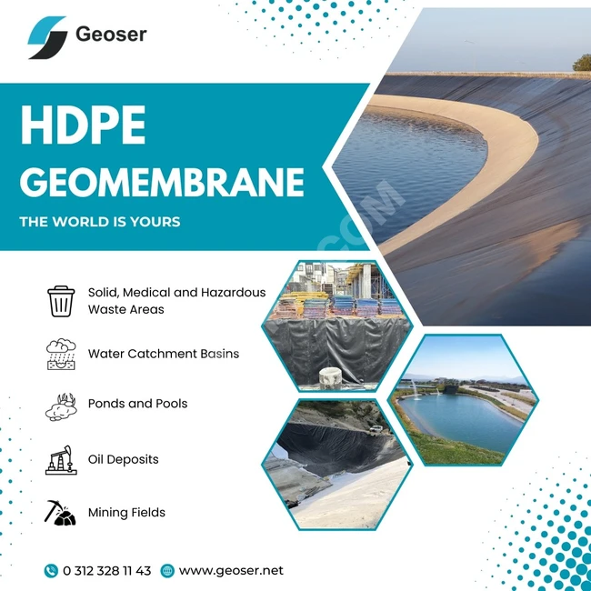 Geomembrane. Waterstop. High-density polyethylene.