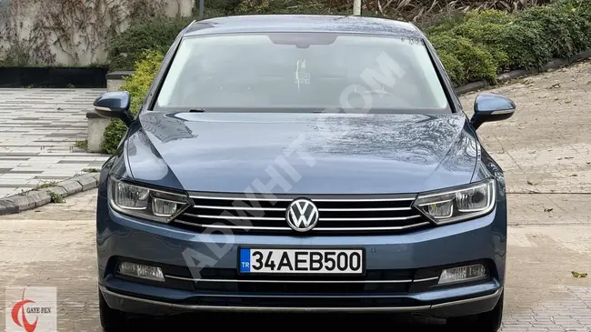 سيارة WV PASSAT 1.6 TDI BMT COMFORTLİNE موديل 2017ناقل حركة  DSG لون أزرق بدون طلاء