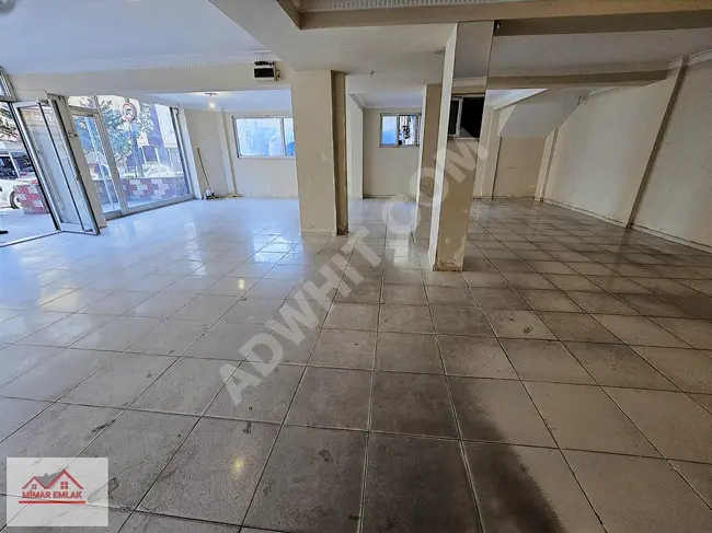 Direct entrance shop for rent with an area of 140 m2 within a modern building in the MEHMET AKİF neighborhood