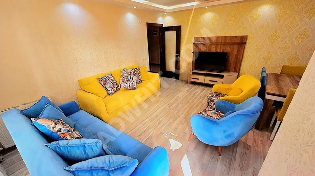 2+1 apartment, new and luxurious, fully furnished, for rent, 10 minutes from the metro.