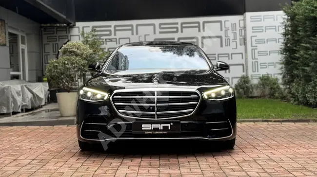 MERCEDES S 500 LONG موديل 2021, نظام دفع رباعي, بدون عيوب -SAN OTOMOTİV