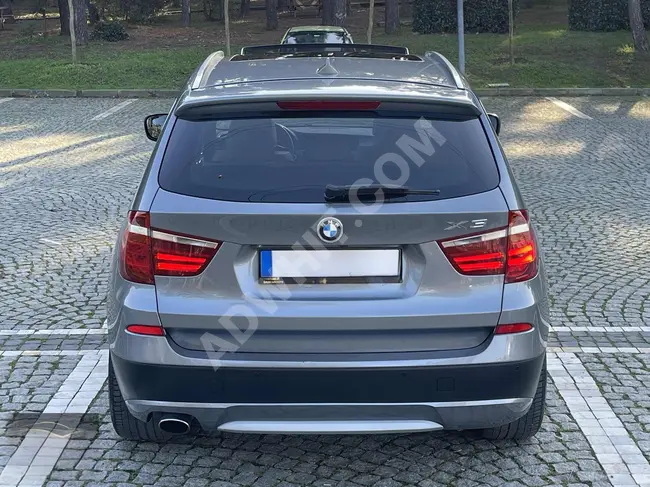 2013-BMW X3 PREMİUM 20D XDRİVE CAM TAVAN HATASIZ BOYASIZ 270'KM