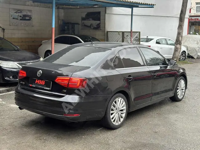 HBB MOTORS 2015 JETTA 1.6TDİ HİGHLİNE DSG SİYAH BEJ TRAMERSİZ