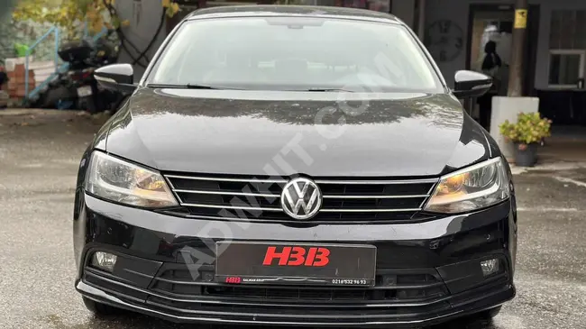 HBB MOTORS 2015 JETTA 1.6TDİ HİGHLİNE DSG SİYAH BEJ TRAMERSİZ