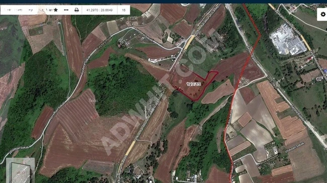 Licensed agricultural land for sale with an area of 900 square meters, located in the Arnavutköy Baklalı area in İstanbul.