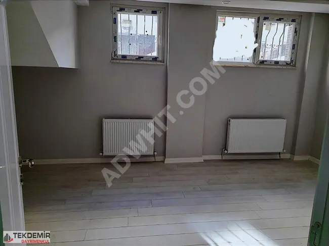 A 2+1 apartment on the ground floor for sale without interest in the Ninehatun neighborhood by Tekdemir Emlak.