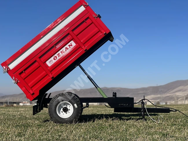 Two-wheeled trailer with a 2-ton capacity