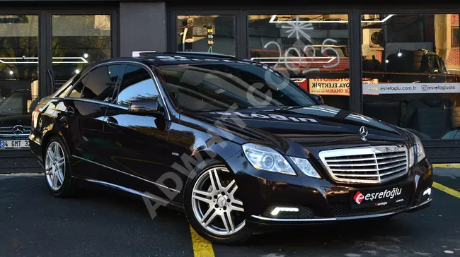 MERCEDES-BENZ E200 CGI موديل 2010, لون خارجي بني, داخلي بيج, ذاكرة , تدفئة , فتحة سقف