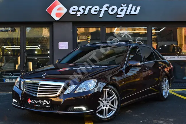 MERCEDES-BENZ E200 CGI موديل 2010, لون خارجي بني, داخلي بيج, ذاكرة , تدفئة , فتحة سقف