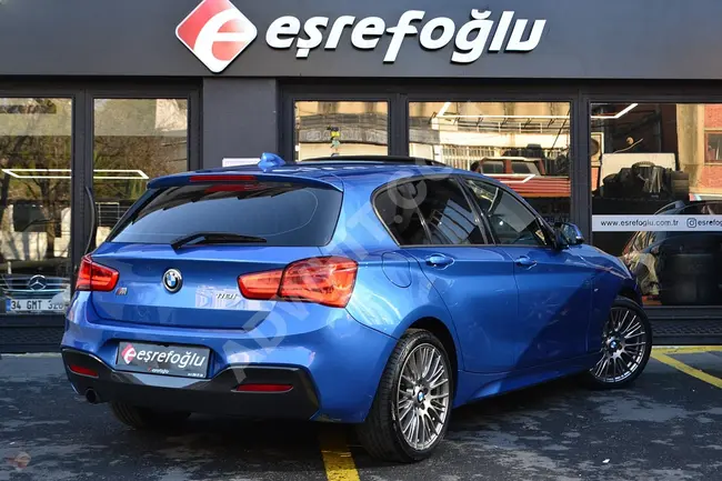 BMW 118i موديل 2015, عداد 111.000 كم, بدون طلاء, شاشة NBT, جنوط M, مقود M - من EŞREFOĞLU