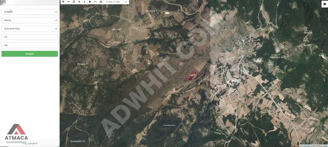 Land for sale with one title deed, measuring 16,780 square meters in KIRKLARELİ ÇUKURPINAR.