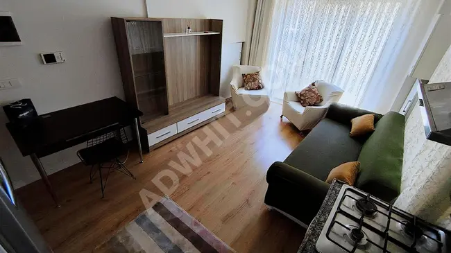 Furnished 1+1 apartment for sale, with garden, 5 minutes to İ.F.M, located in ÜMRANİYE ARMAĞANEVLER.