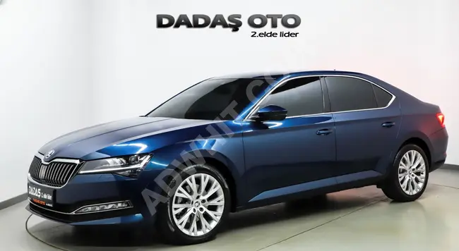 سيارة SKODA SUPERB موديل  2020   بمسافة 13,000 كم LED  + صندوق أمتعة كهربائية بدون طلاء من DADAŞ