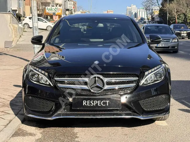 سيارة MERCEDES BENZ C180 موديل 2017 - سقف زجاجي - تدفئة