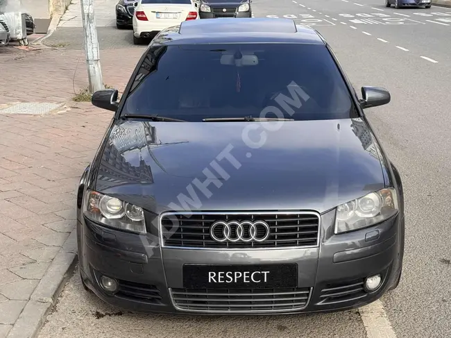 سيارة AUDI A3 2.0FSI موديل 2005 فتحة سقف، تدفئة مقاعد، مصابيح زينون، ملاحة من RESPECT MOTORS