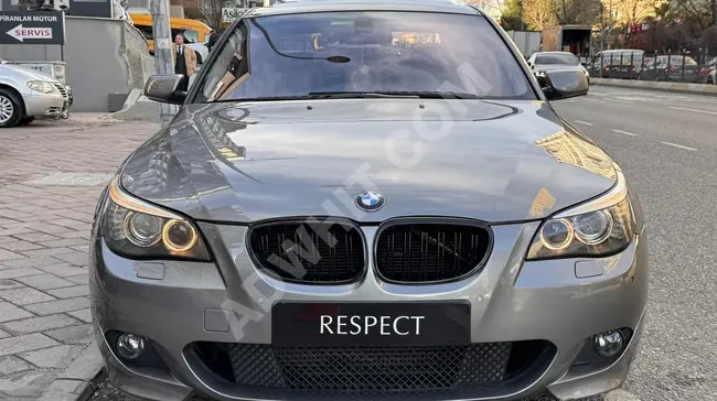 سيارة BMW 520d JOYSTICK موديل 2008  فتحة سقف HI-FI من RESPECT MOTORS