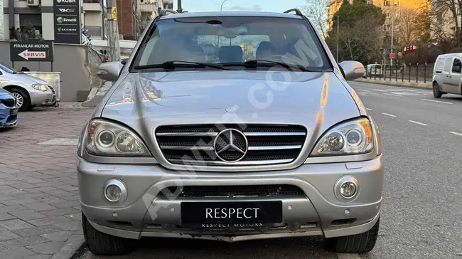 سيارة MERCEDES ML 400 CDI  موديل 2003  مقاعد بذاكرةوتدفئة فتحة سقف من RESPECT MOTORS