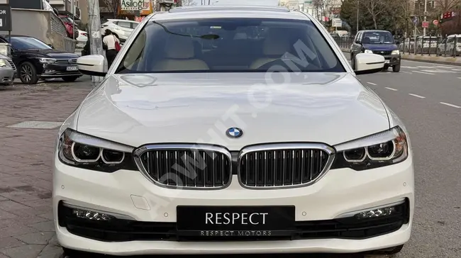 سيارة BMW 5.20i COMFORT PLUS  موديل  2017 فتحة سقف  127 كم بدون طلاء