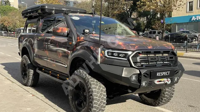 FORD RANGER موديل  2017 بخيمة وونش خلفي  بدون طلاء 135 كم