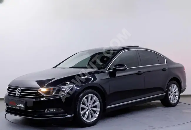 Volkswagen Passat car, dark brown interior, low kilometers.