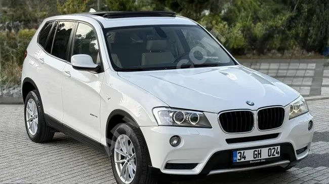 سيارة BMW X3 2.0d XDRİVE موديل 2011 بسقف زجاجي مسافة 187.000كم 4x4 ديزل + أوتوماتيك