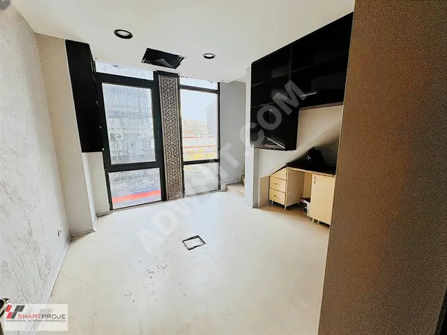 Office for rent with a total area of 54 square meters, Loft design 1+1 in NEF 11 OFİS BLOK by SMARTPROJE.