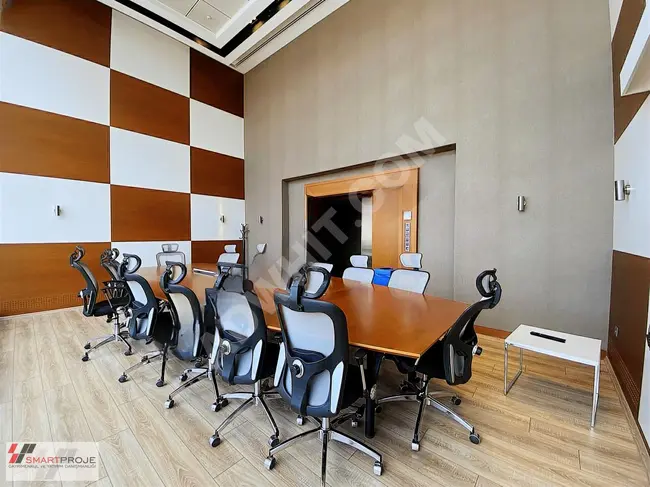 Office for rent, total area of 172 square meters, front-facing, with VAT (KDV) from SMARTPROJE in DAP VADİ Z.