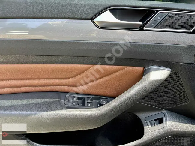 سيارةPASSAT 2.0TDI ELEGANCE  موديل 2021 تجهيزات جلد بلون بني TABA - جنوط 18 -كاميرا للرؤية الخلفية - بدون طلاء