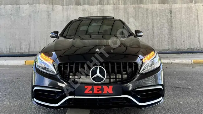 سيارة MERCEDES C180 AMG   بمظهر C63 سقف زجاجي من ZEN