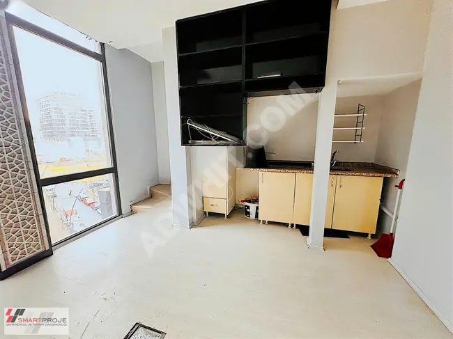 Office for rent with a total area of 54 square meters, Loft design 1+1 in NEF 11 OFİS BLOK by SMARTPROJE.