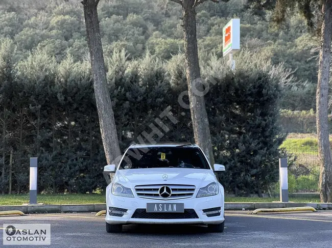 سيارة Mercedes C180 AMG SelectionPlus 1.6  موديل 2013 عداد 156 حصان سقف زجاجي