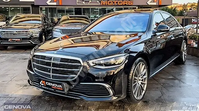 MERCEDES-BENZ S450 AMG  سلسلة خاصة, لون اسود ومن الداخل تابا بني, محور خلفي, من الوكيل- CENOVA MOTORS