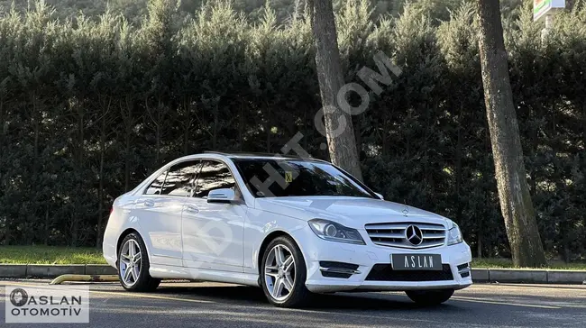 سيارة Mercedes C180 AMG SelectionPlus 1.6  موديل 2013 عداد 156 حصان سقف زجاجي