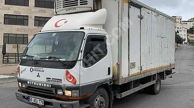 MITSUBISHI 659 F TURBO truck with a refrigerator box for 10 platforms from AZIMLI AUTOMOTIVE.