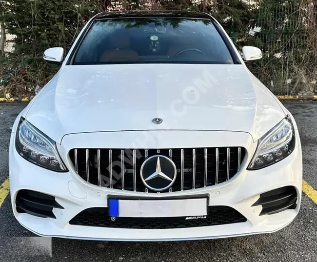 سيارة MERCEDES C 200 AMG  موديل 2021 بدون عيوب أو طلاء، مع الضمان