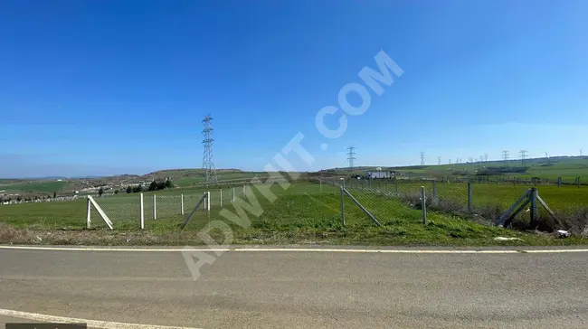 A plot of land measuring 414 square meters, an investment opportunity on the main road in Silivri Kadıköy.