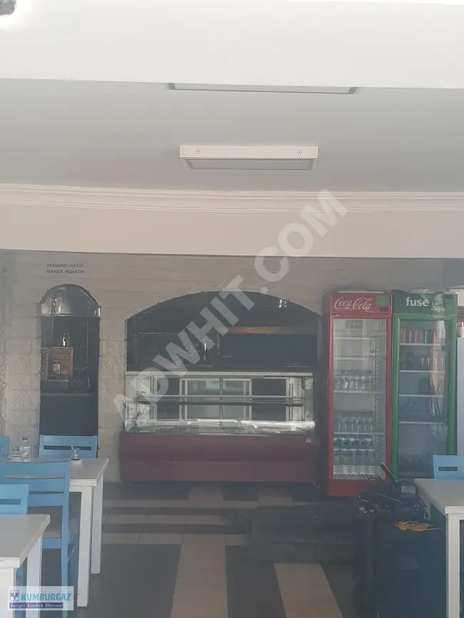 Licensed restaurant + real estate office rented, located in Kumburgaz.